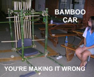 Bamboo car: you're making it wrong