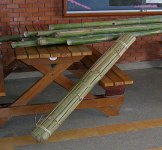 bamboo poles and slats
