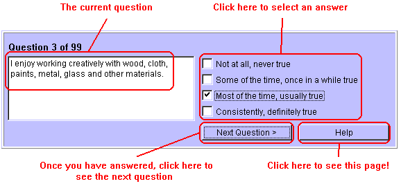 Questionnaire Screenshot