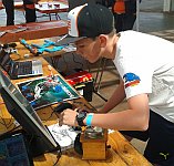 Hipster game controller at Maker Faire Adelaide 2016