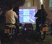 Two-player GL-Tron with real motorbikes