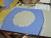 Cutting out the mock PDP-1 type 30 display