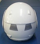 Rear view of the completed helmet