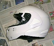 Black details on the side of the helmet