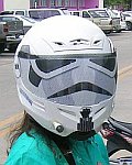 Stormtrooper motorcycle helmet