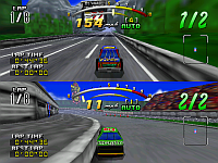 Daytona USA - split screen two-player screenshot
